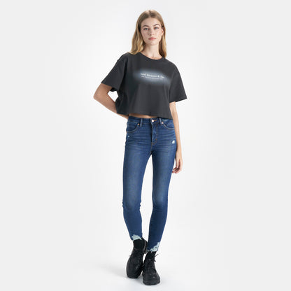 Levi's®  短版休閒印花T恤| 女裝