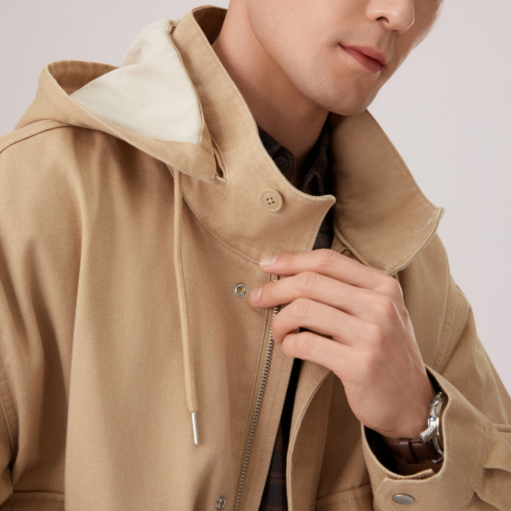  levi's® 連帽工裝外套 | 男裝   006NR0000S- Beige – Levi's 香港