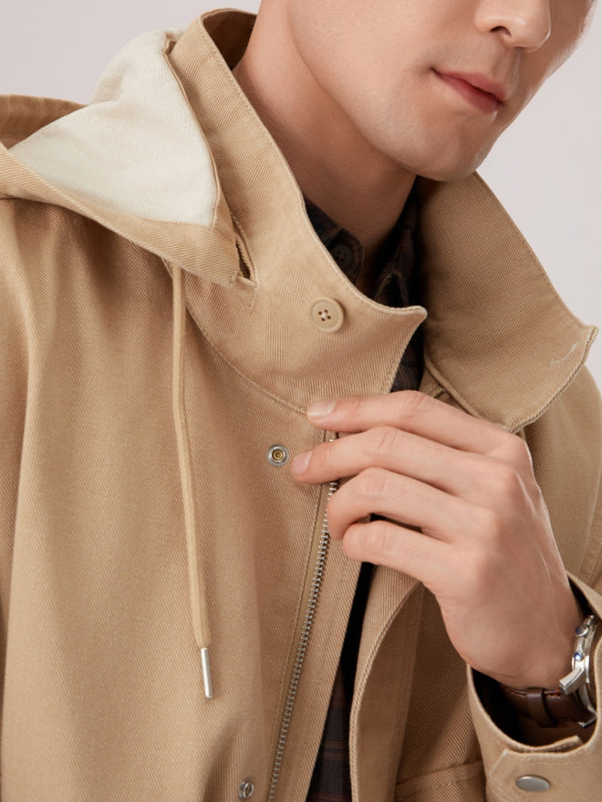 levi's® 連帽工裝外套 | 男裝   006NR0000S- Beige  – Levi's 香港