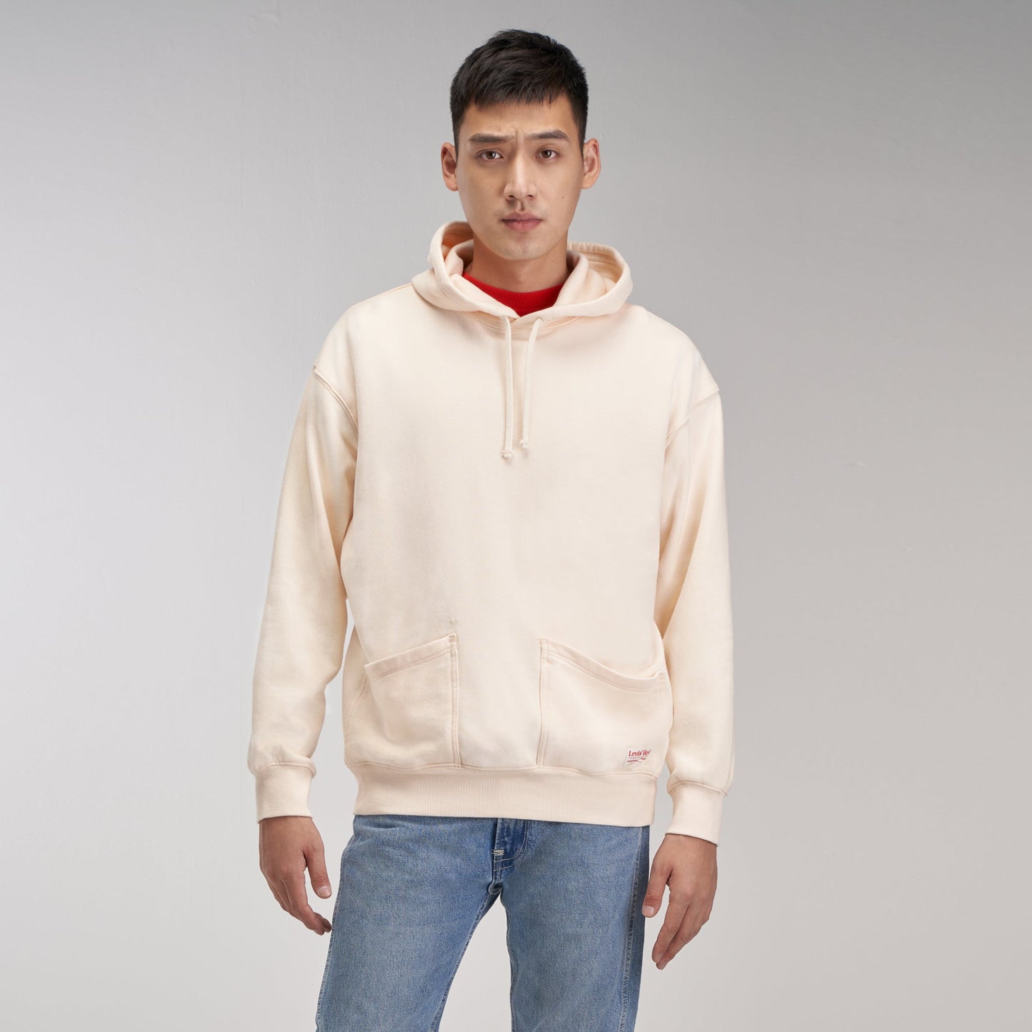 Levi's® Red™  男士抽繩白色連帽衛衣