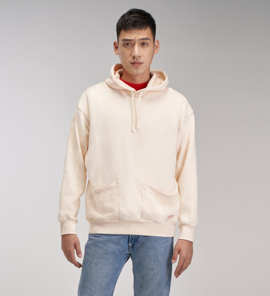 levi's® red™  男士抽繩白色連帽衛衣 A01440002XS- Ecru – Levi's 香港