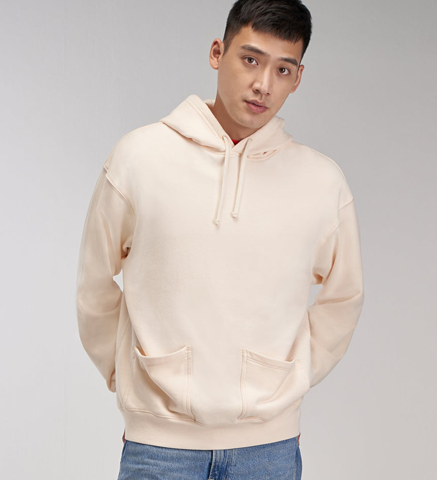 levi's® red™  男士抽繩白色連帽衛衣 A01440002XS- Ecru – Levi's 香港