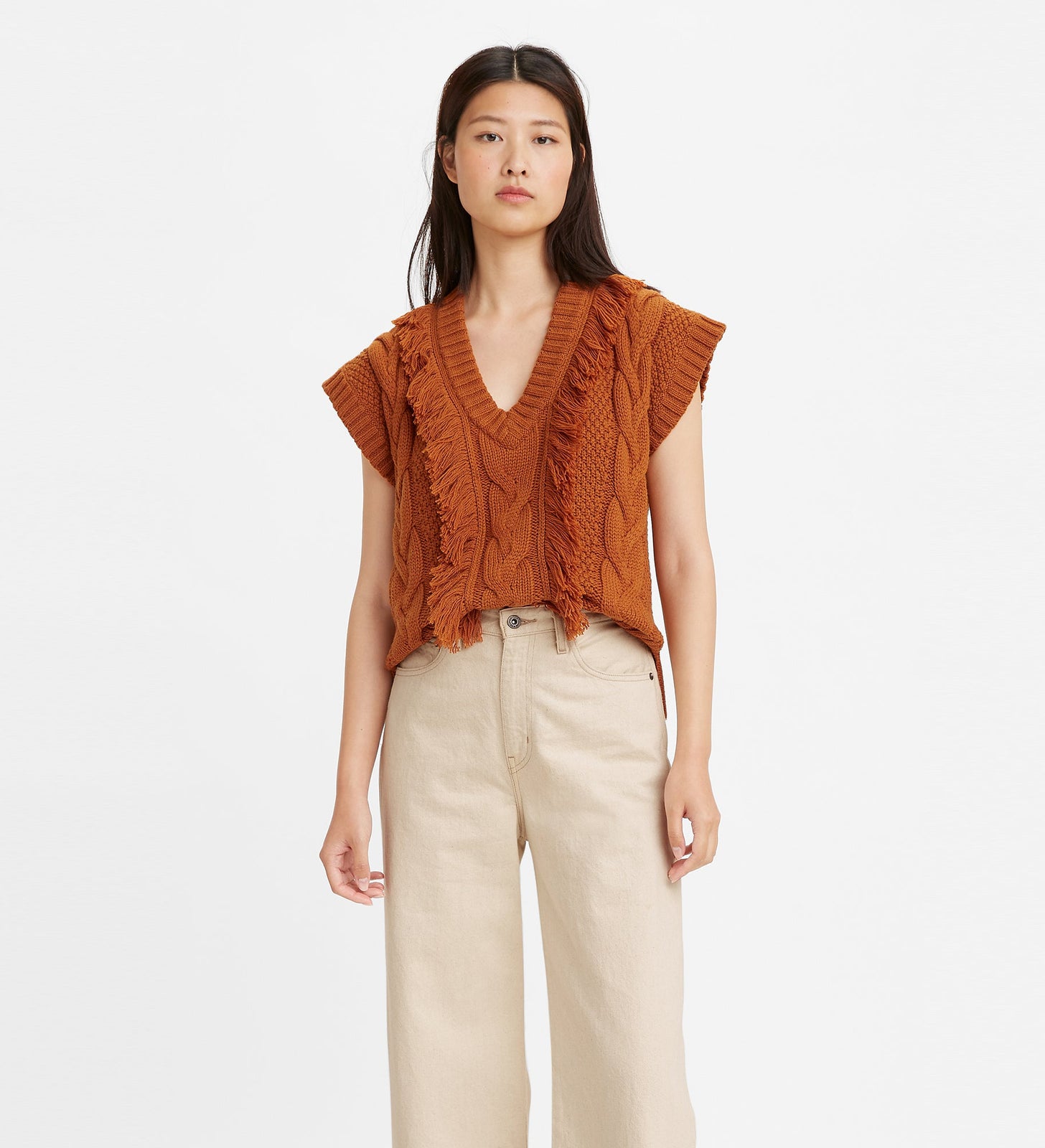 levi's® made & crafted®針織背心 | 女裝 A03130000XXS- Brown – Levi's 香港