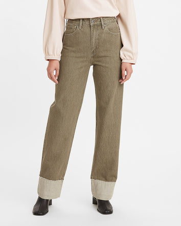 levi's® made & crafted®高腰直腳牛仔褲 | 女裝 A0576000123- Green  – Levi's 香港