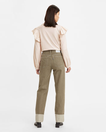 levi's® made & crafted®高腰直腳牛仔褲 | 女裝 A0576000123- Green  – Levi's 香港