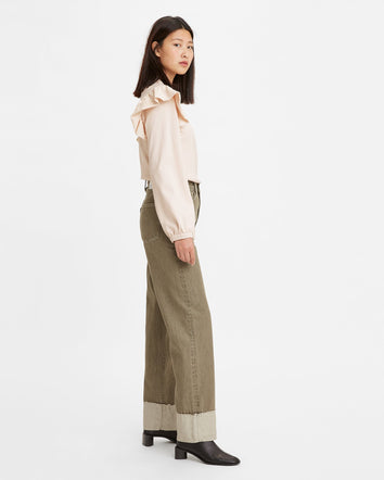 levi's® made & crafted®高腰直腳牛仔褲 | 女裝 A0576000123- Green  – Levi's 香港