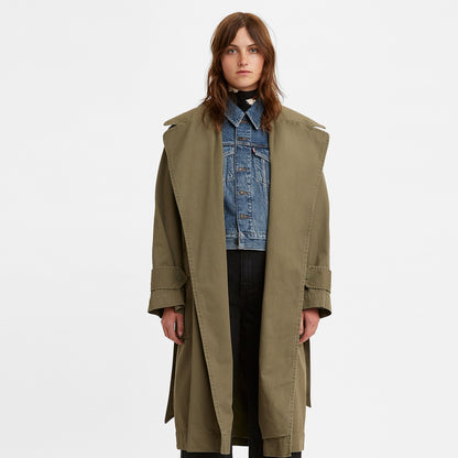 Levi's®軍裝翻領風衣外套 | 女裝