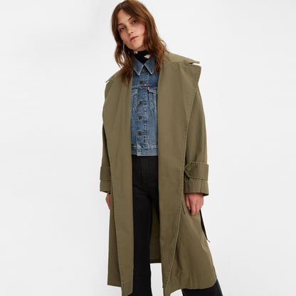 Levi's®軍裝翻領風衣外套 | 女裝