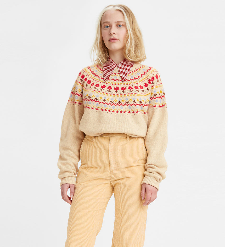 levi's®休閒圓領毛衣 | 女裝 A06980000L- Cement – Levi's 香港
