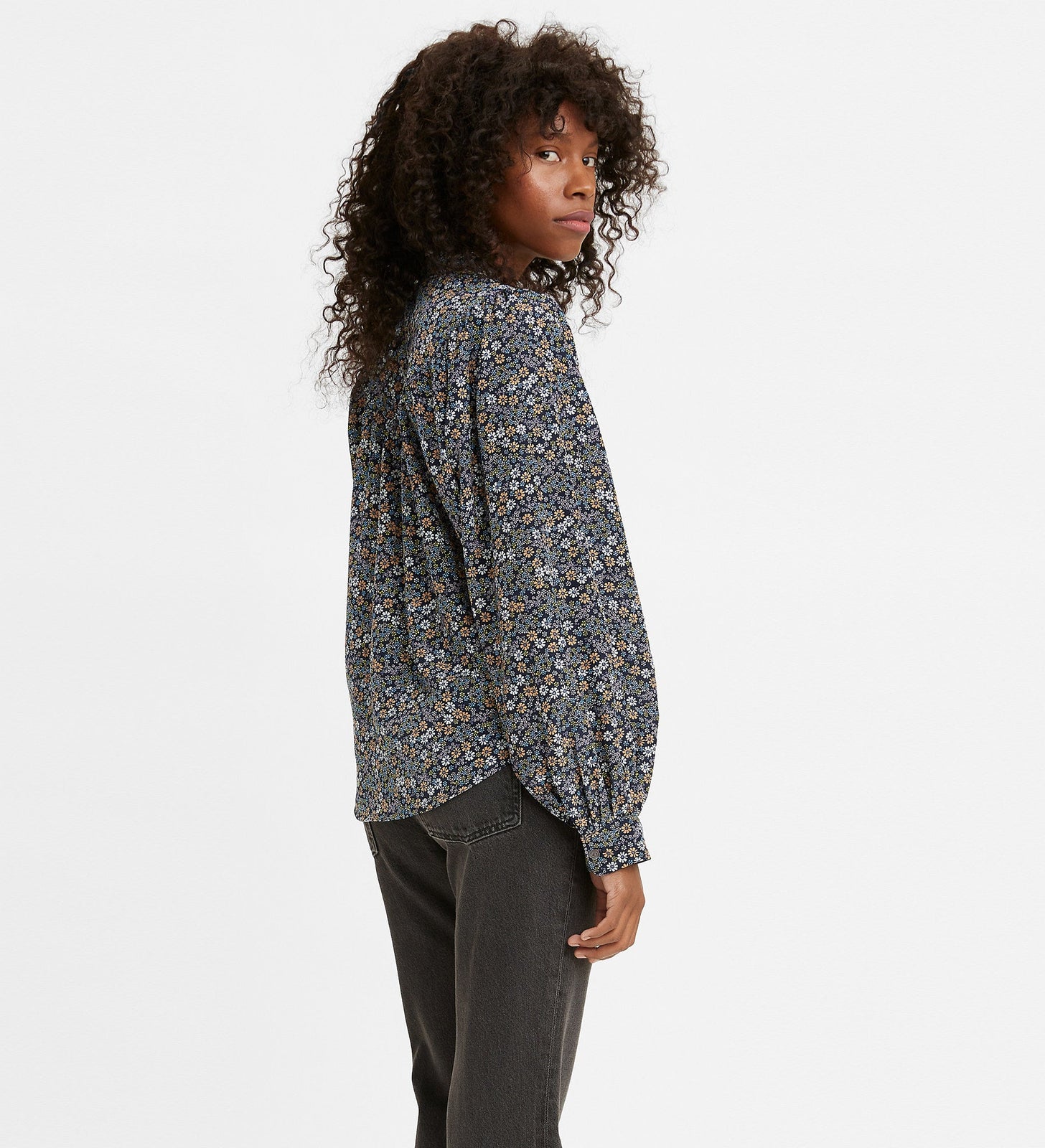 levi's®花花圖案長袖襯衣 | 女裝 A09160001XS- Gemma Floral Peacoat – Levi's 香港