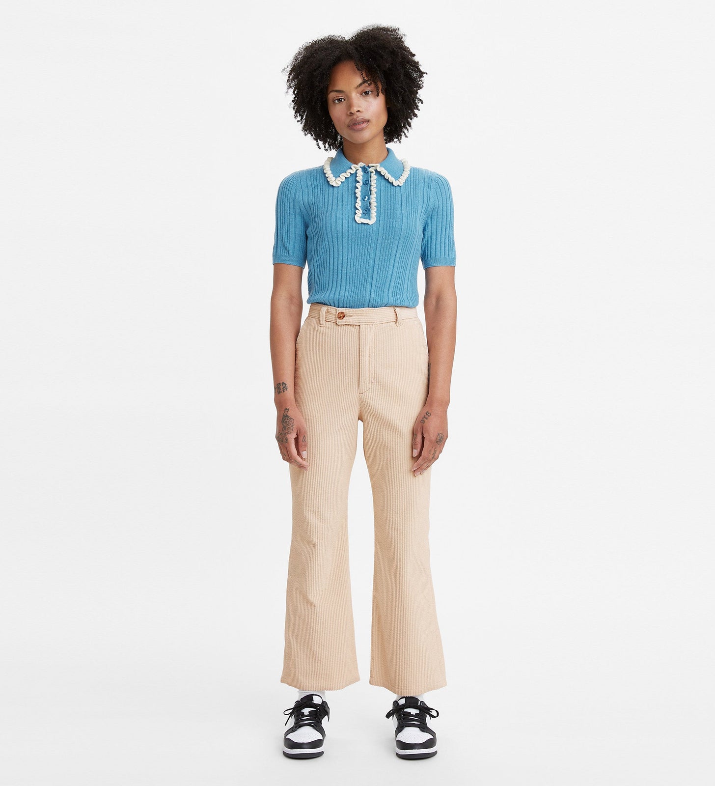 levi's® math club喇叭休閒褲 | 女裝 A096100032329 Pebble Sandshell – Levi's 香港