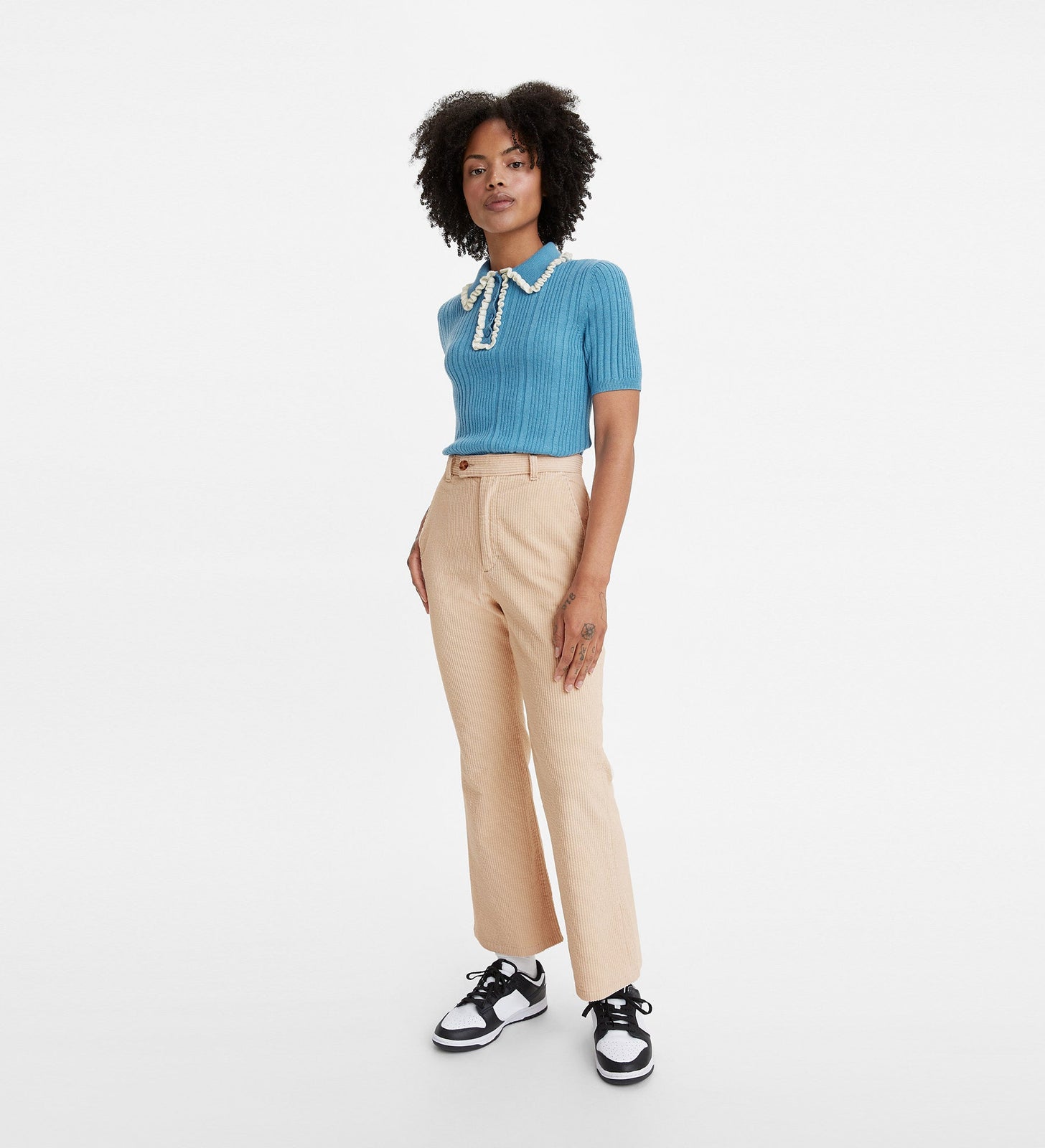 levi's® math club喇叭休閒褲 | 女裝 A096100032329 Pebble Sandshell – Levi's 香港
