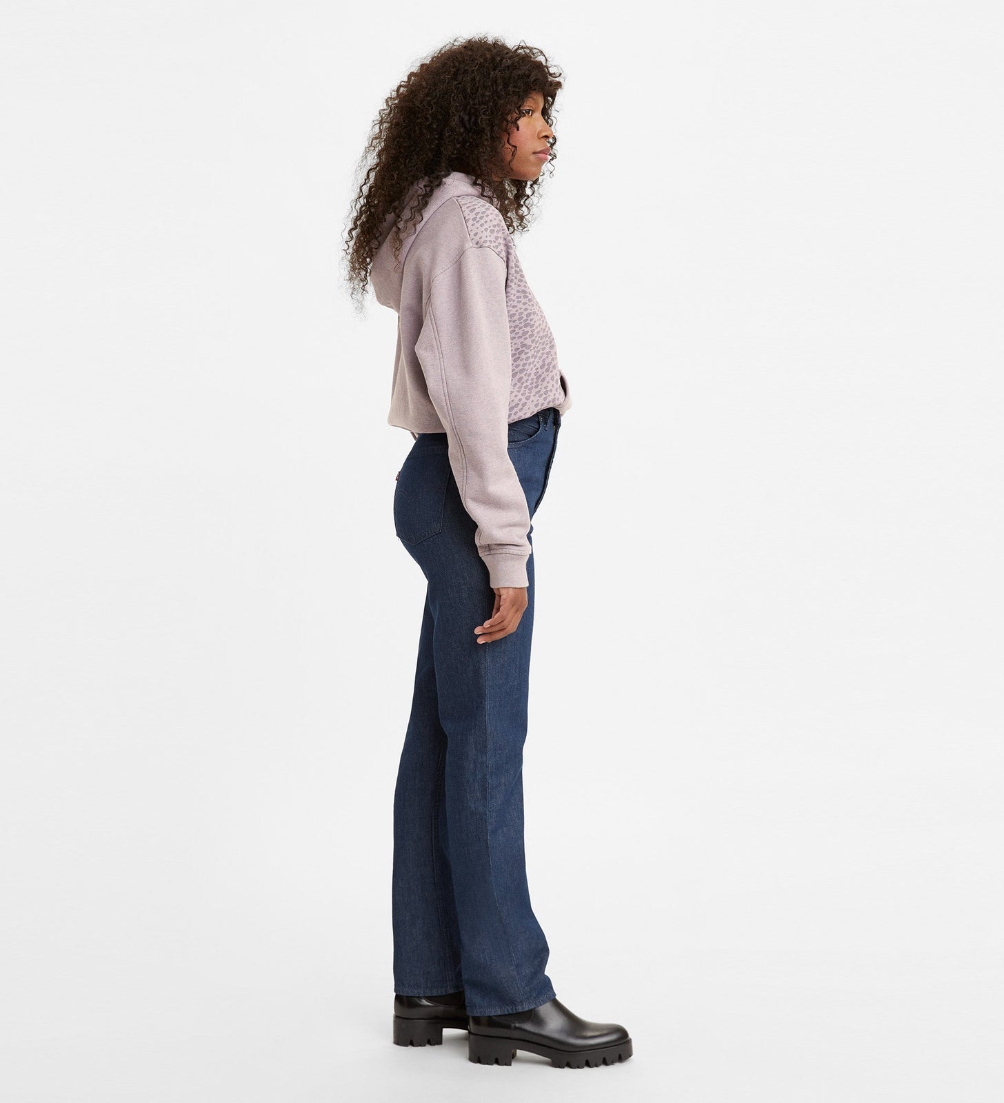 levi's® wellthread® 永續時裝系列 70s 高腰直腳牛仔褲 | 女裝 A112400012429 Dark Indigo – Levi's 香港