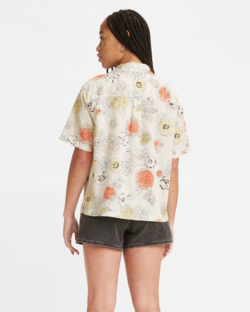 levi's® women's emmy camp collar shirt A18790001XS- Sugar Swizzle Print  – Levi's Hong Kong