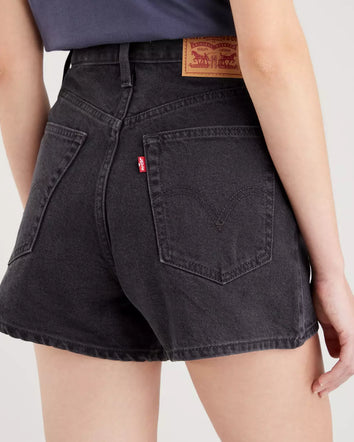 levi's® 高腰牛仔短褲 | 女裝 A1965000025- Black  – Levi's 香港