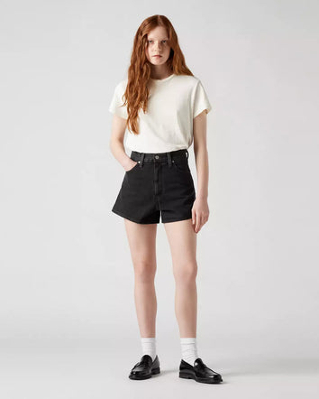 levi's® 高腰牛仔短褲 | 女裝 A1965000025- Black  – Levi's 香港