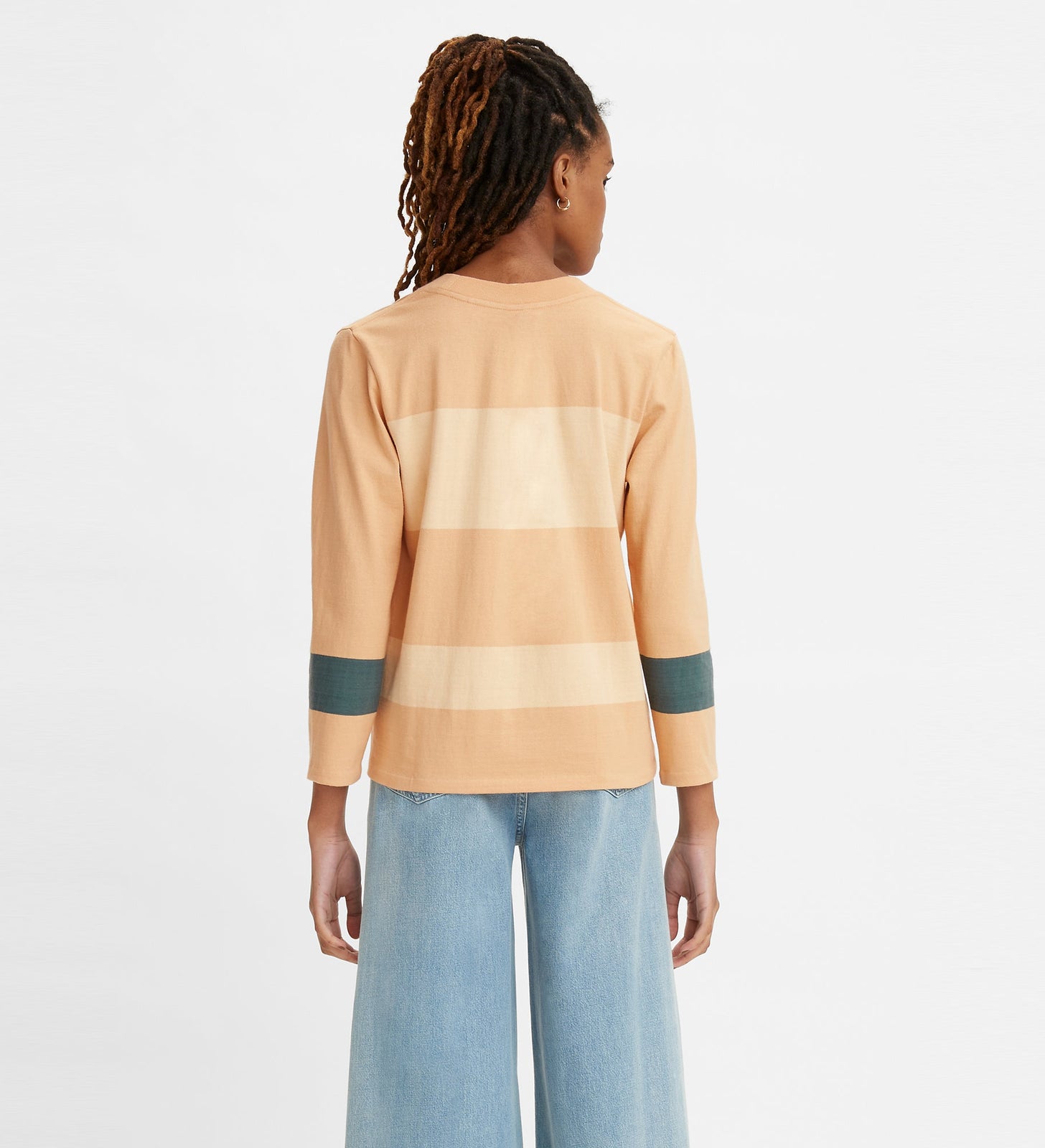 levi's® made & crafted® 特式手袖 tee | 女裝 A20950001XXS- Warm Wide Stripe Porcini – Levi's 香港