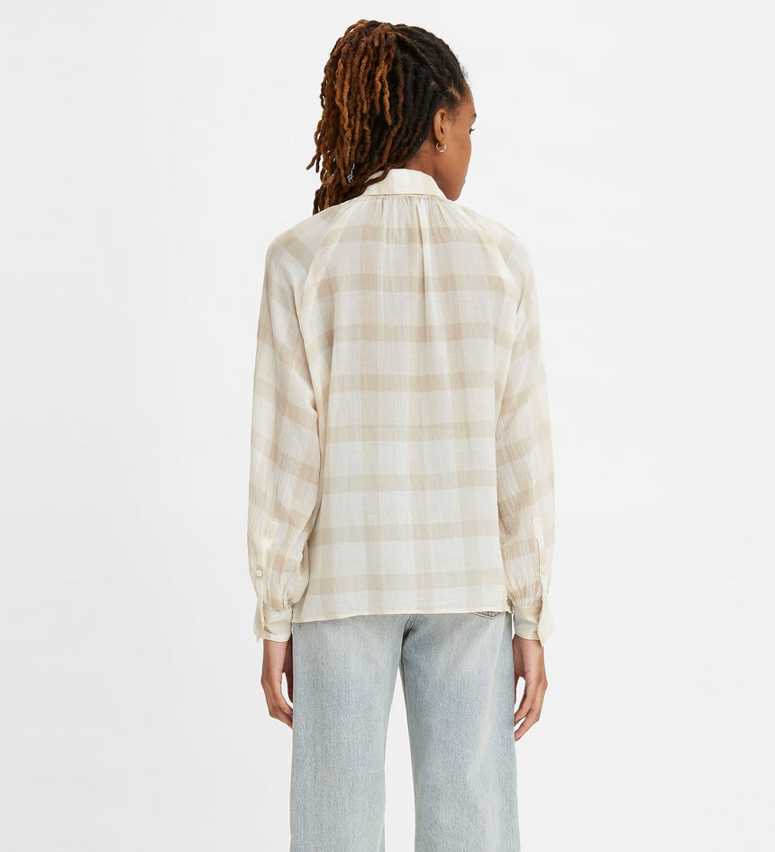 levi's® made & crafted® women's bloom blouse A21020000XXS- Summer Neutral Plaid Neutral – Levi's Hong Kong