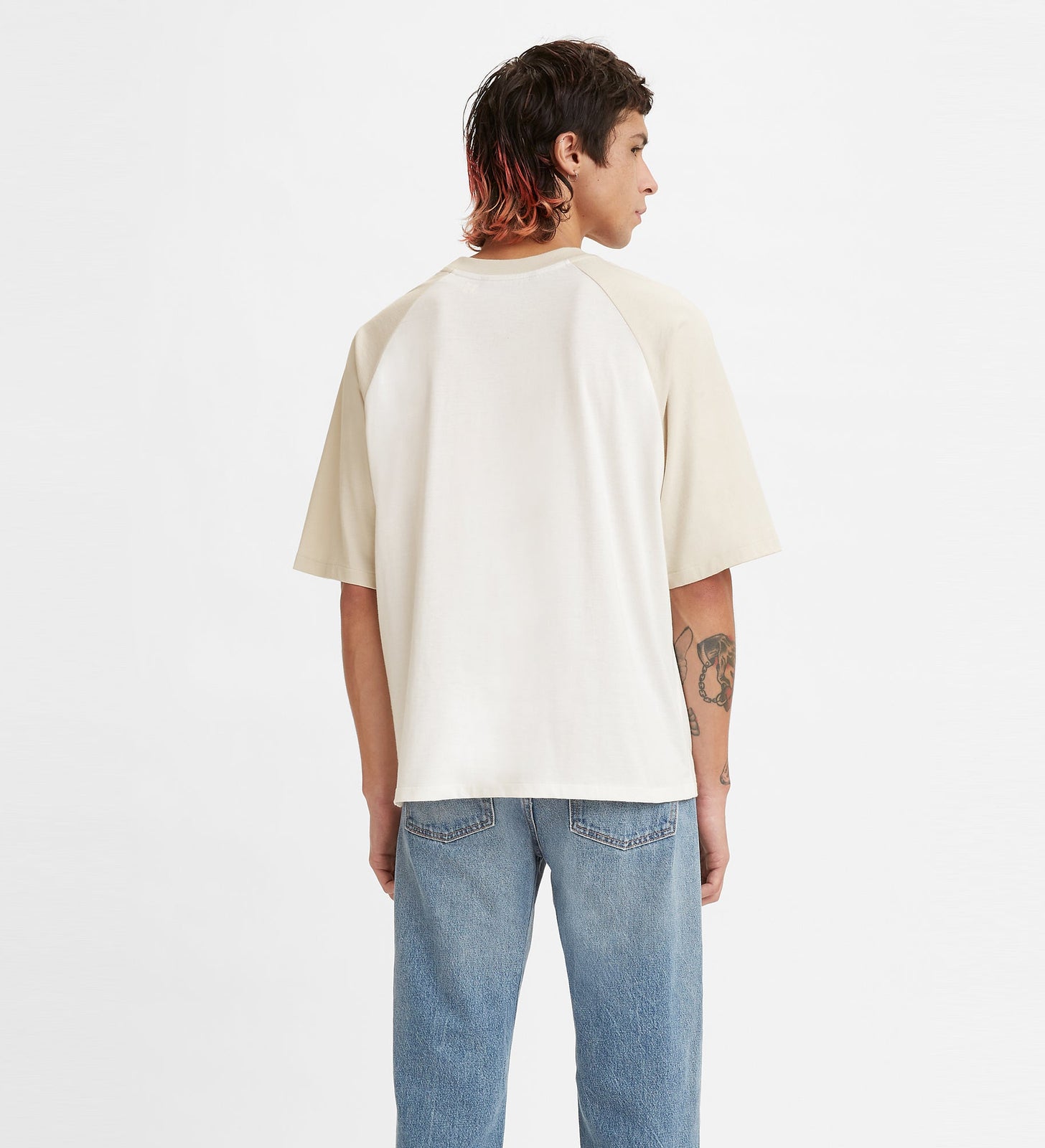 levi's® made & crafted® 男士牛角袖tee A21390001L- Oatmeal – Levi's 香港