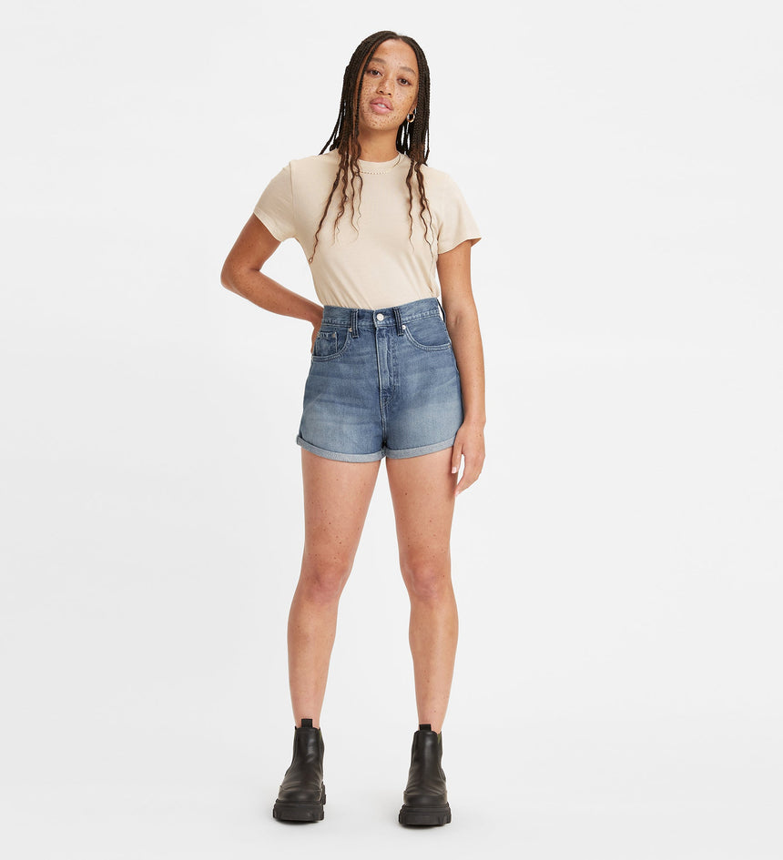levi's® wellthread® women's high loose shorts A2257000024- Indigo Crush – Levi's Hong Kong