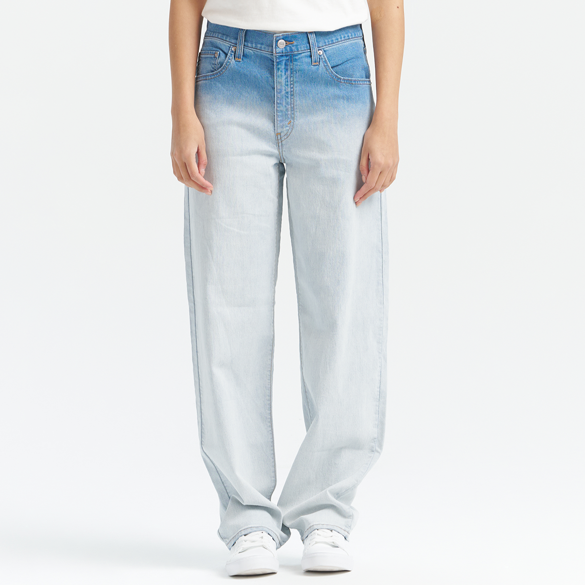 levi’s® performance cool  中腰寬鬆直筒牛仔褲 |女裝  A349400742430 Indigo – Levi's 香港