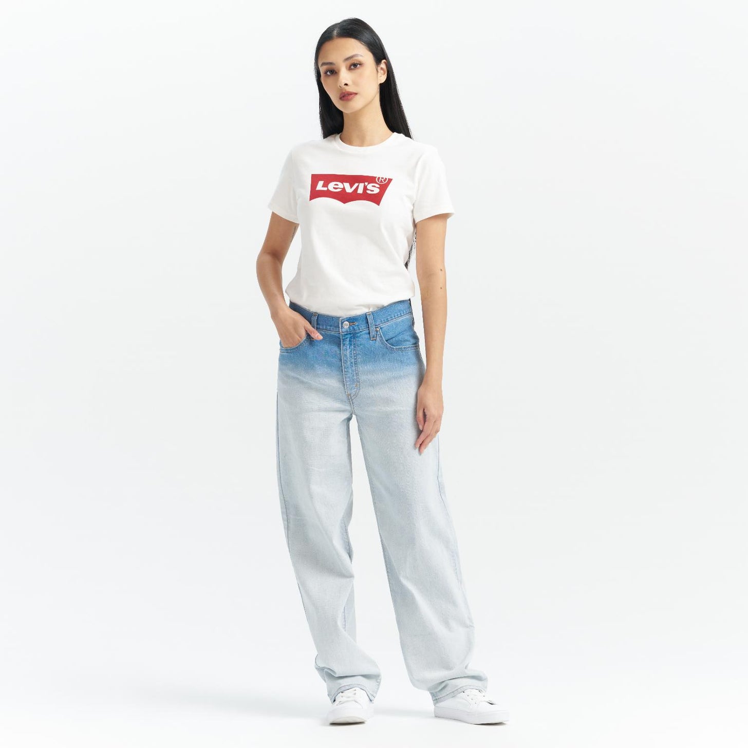 levi’s® performance cool  中腰寬鬆直筒牛仔褲 |女裝  A349400742430 Indigo – Levi's 香港