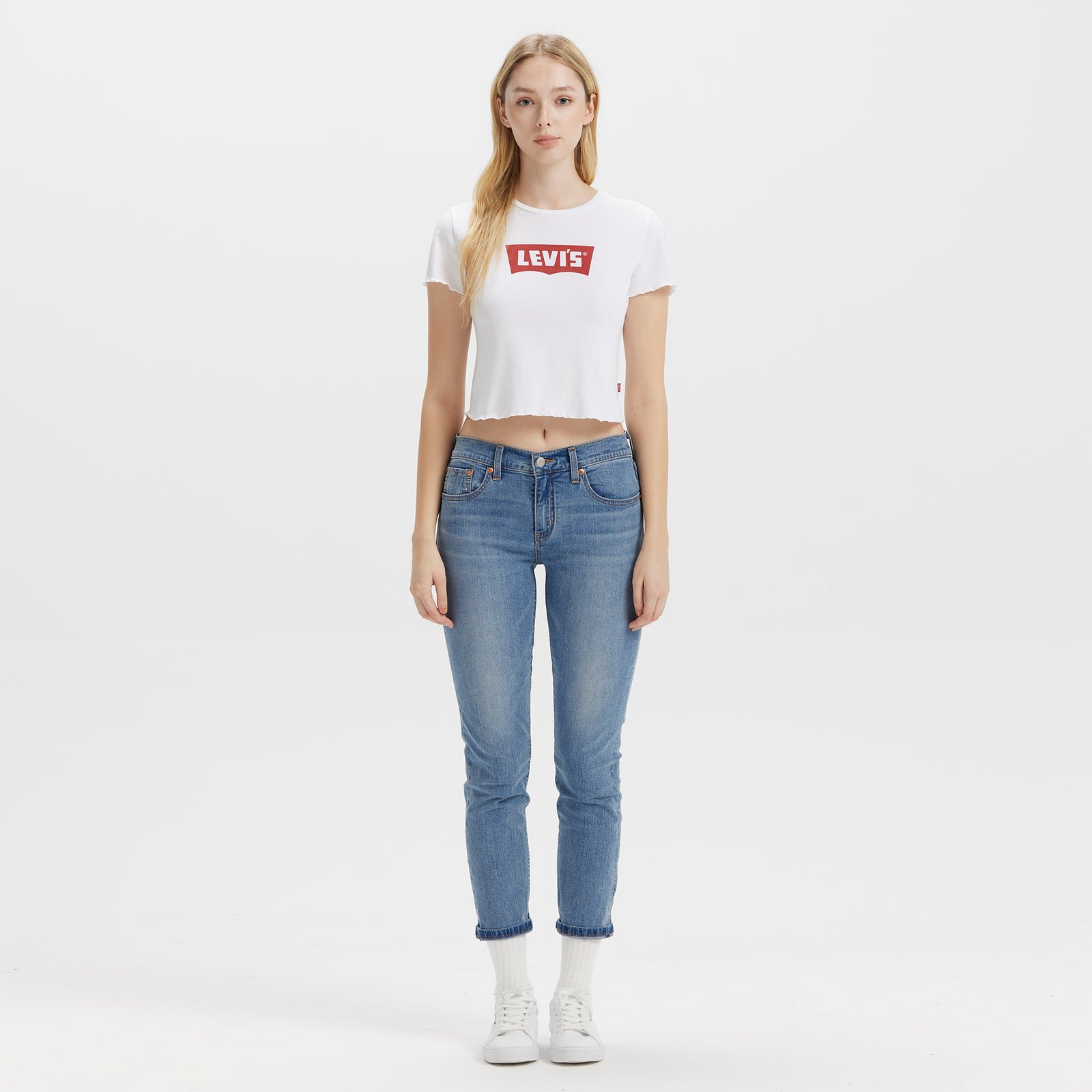 levi’s® women's baggy dad mid-rise loose straight leg performance cool jeans A349400832330 Indigo – Levi's Hong Kong