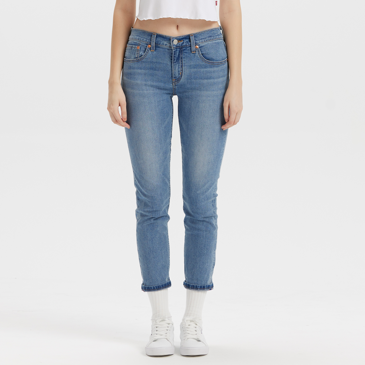 levi’s® women's baggy dad mid-rise loose straight leg performance cool jeans A349400832330 Indigo – Levi's Hong Kong