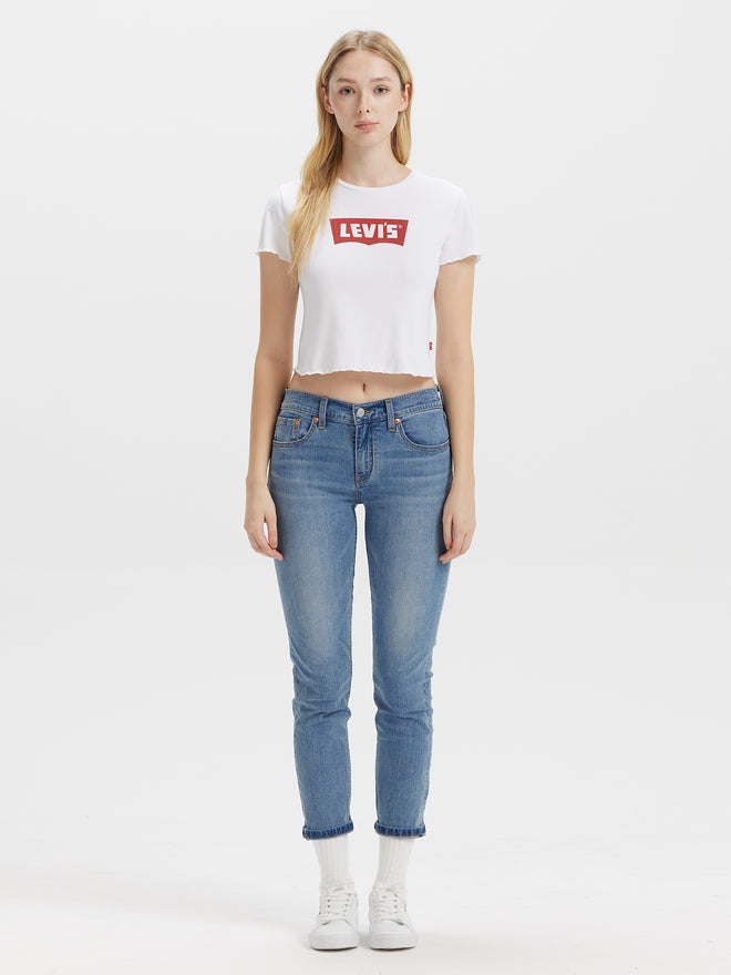levi’s® women's baggy dad mid-rise loose straight leg performance cool jeans A349400832330 Indigo  – Levi's Hong Kong