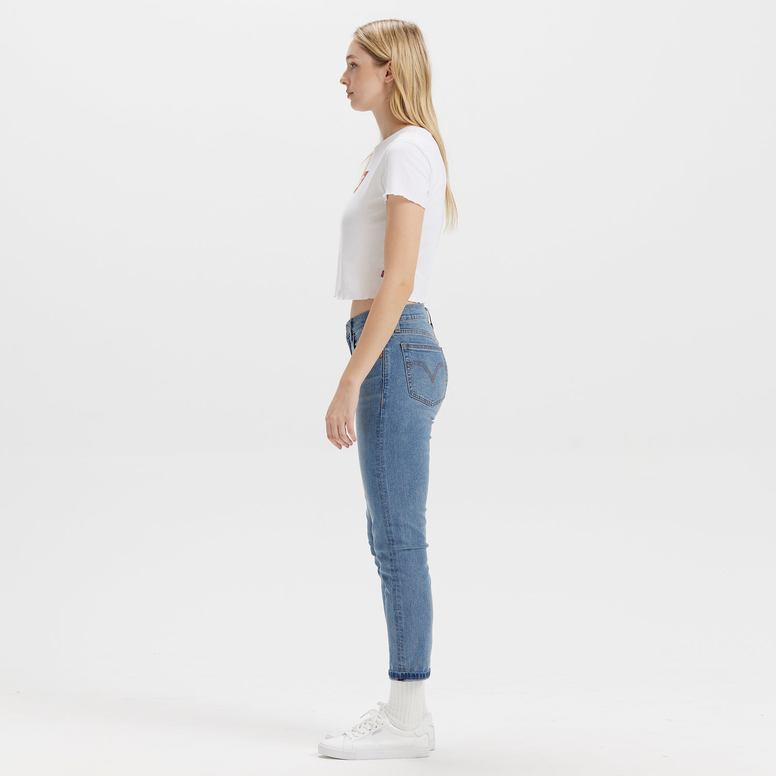 levi’s® women's baggy dad mid-rise loose straight leg performance cool jeans A349400832330 Indigo – Levi's Hong Kong
