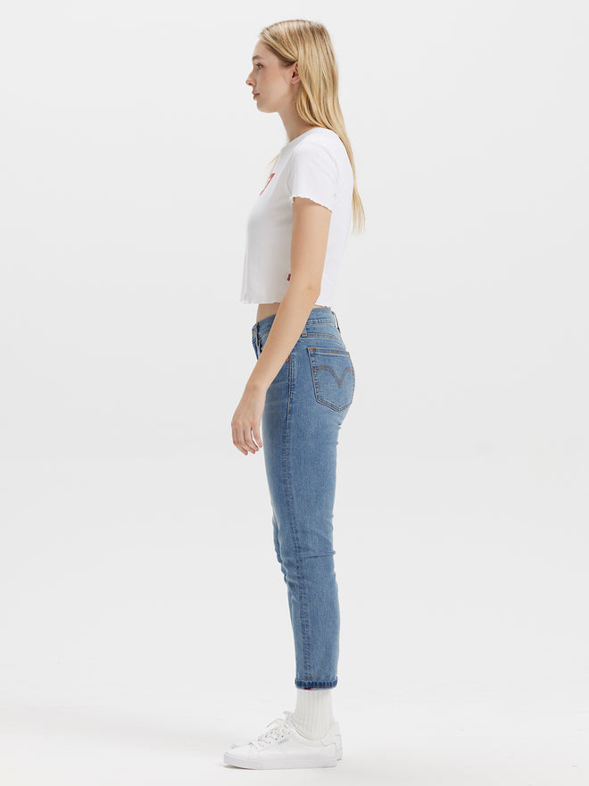 levi’s® women's baggy dad mid-rise loose straight leg performance cool jeans A349400832330 Indigo  – Levi's Hong Kong