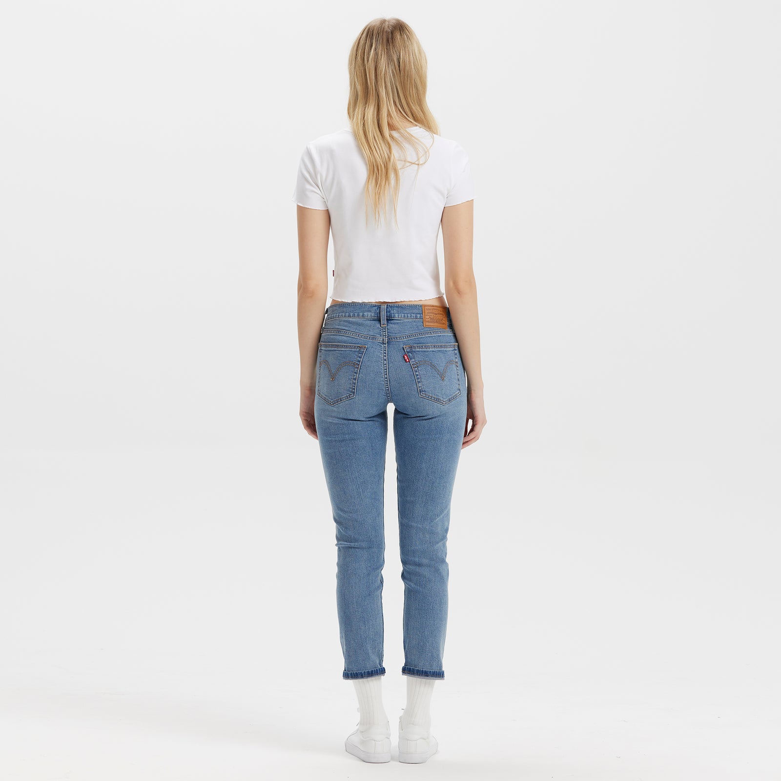 levi’s® women's baggy dad mid-rise loose straight leg performance cool jeans A349400832330 Indigo – Levi's Hong Kong