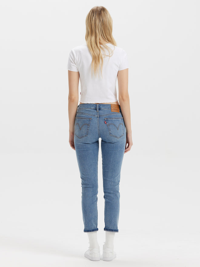 levi’s® women's baggy dad mid-rise loose straight leg performance cool jeans A349400832330 Indigo  – Levi's Hong Kong