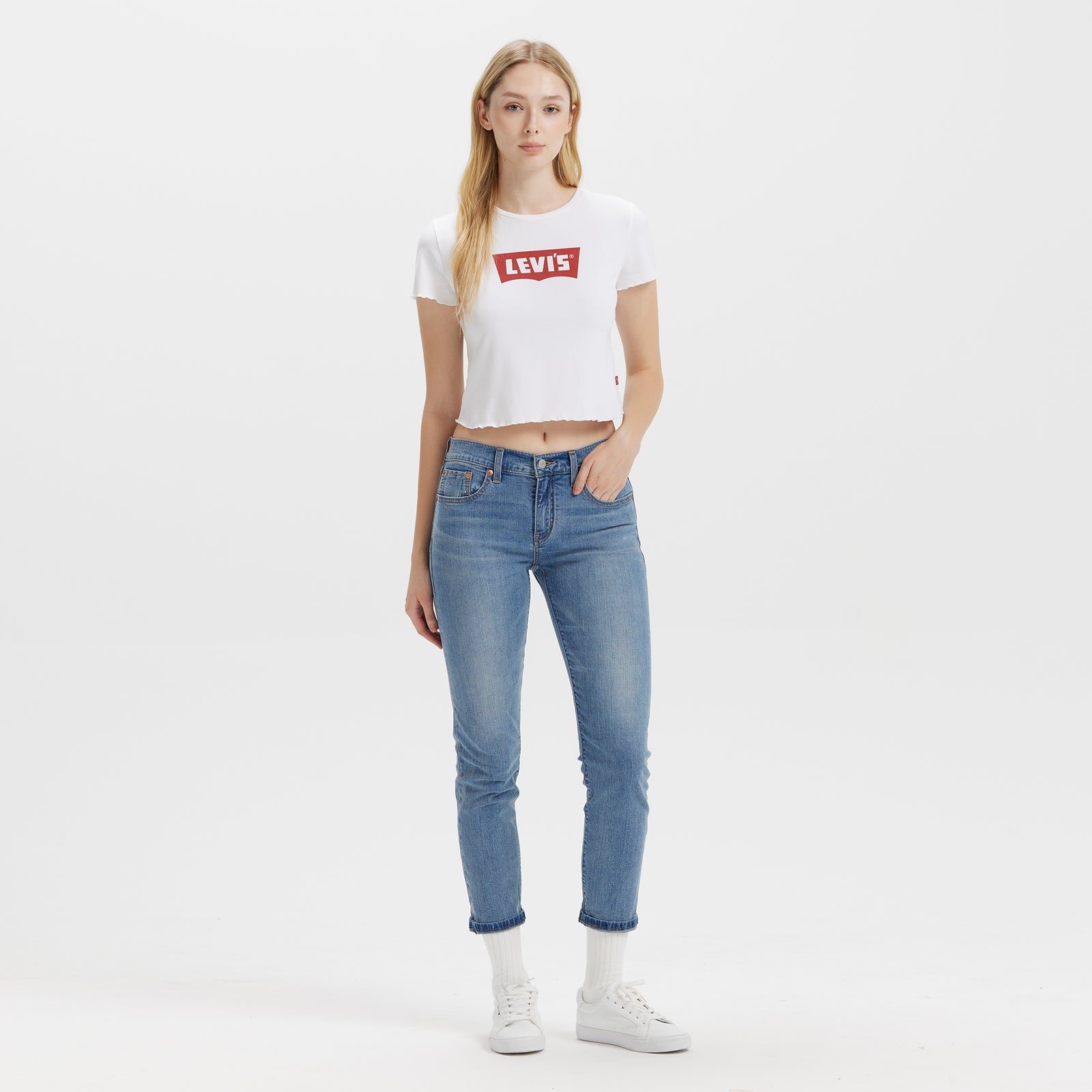 levi’s® women's baggy dad mid-rise loose straight leg performance cool jeans A349400832330 Indigo – Levi's Hong Kong