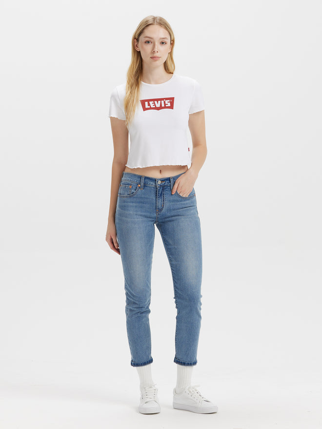 levi’s® women's baggy dad mid-rise loose straight leg performance cool jeans A349400832330 Indigo  – Levi's Hong Kong