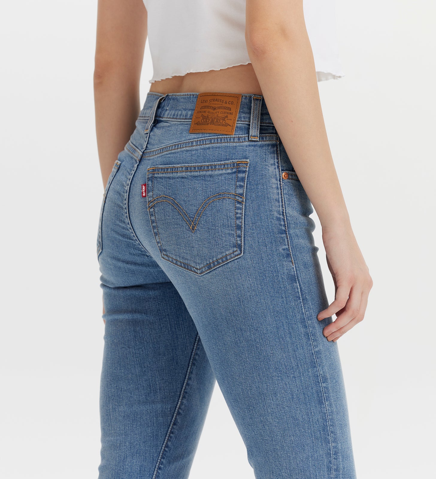 levi’s® baggy dad 中腰寬鬆直筒  performance cool 牛仔褲  | 女裝 A349400832330 Indigo – Levi's 香港