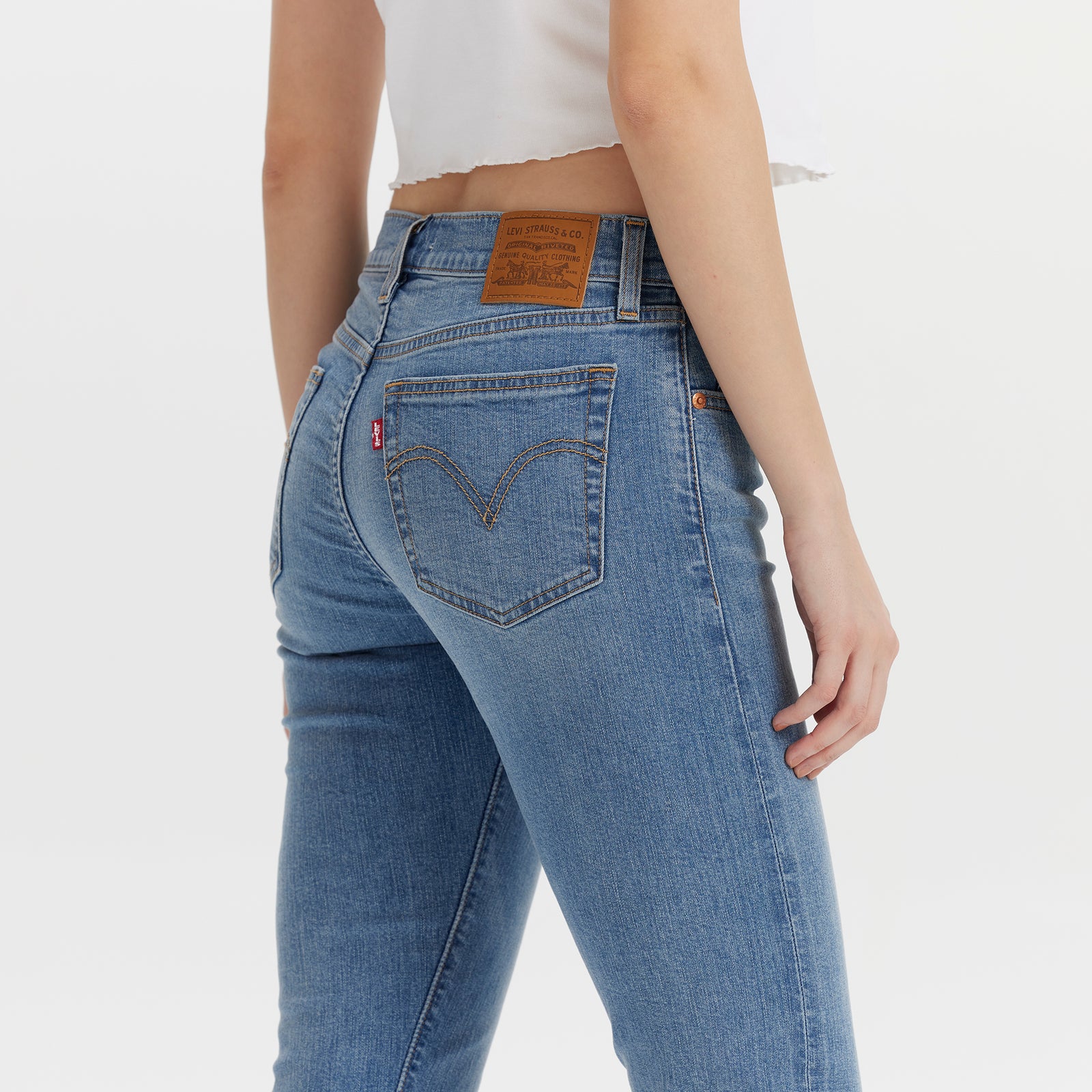 levi’s® women's baggy dad mid-rise loose straight leg performance cool jeans A349400832330 Indigo – Levi's Hong Kong