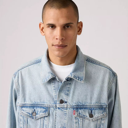 Levi's®Relaxed Trucker 牛仔外套 | 男裝 - Light Indigo | Levi's HK