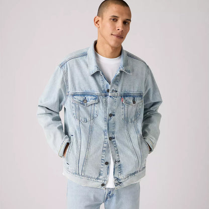 Levi's®Relaxed Trucker 牛仔外套 | 男裝 - Light Indigo | Levi's HK