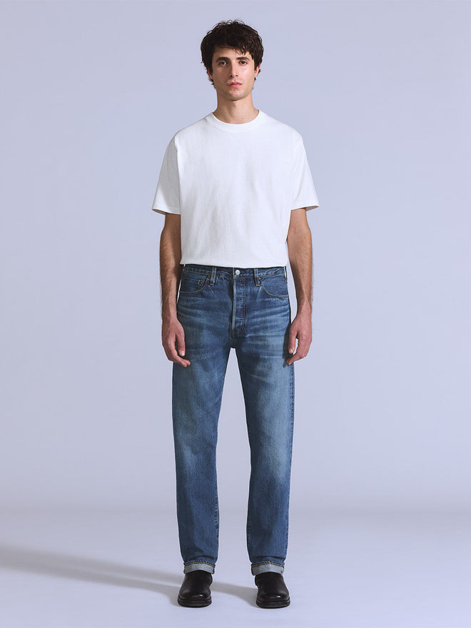 levi's® blue tab™ 男裝1980s 501®牛仔褲 A587500132832 Medium Indigo  – Levi's 香港