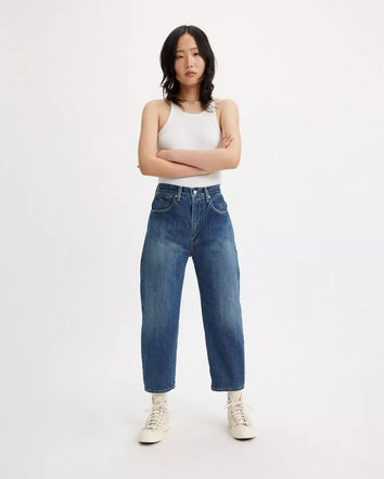 levi's® women's made in japan barrel jeans A5889000124- Medium Indigo  – Levi's Hong Kong