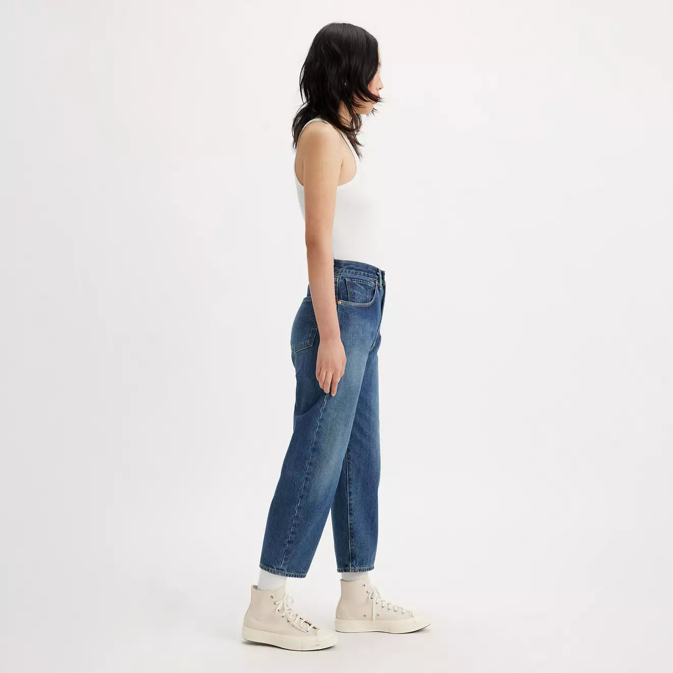 levi's® women's made in japan barrel jeans A5889000124- Medium Indigo – Levi's Hong Kong