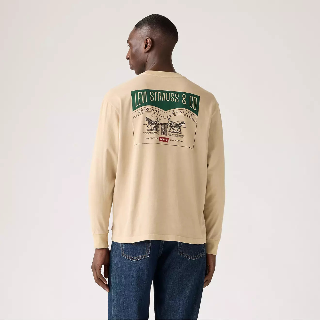 levi's® men's long-sleeve graphic authentic t-shirt A61450054XS- Archival 2Hp 2 White Pepper - Neutral – Levi's Hong Kong