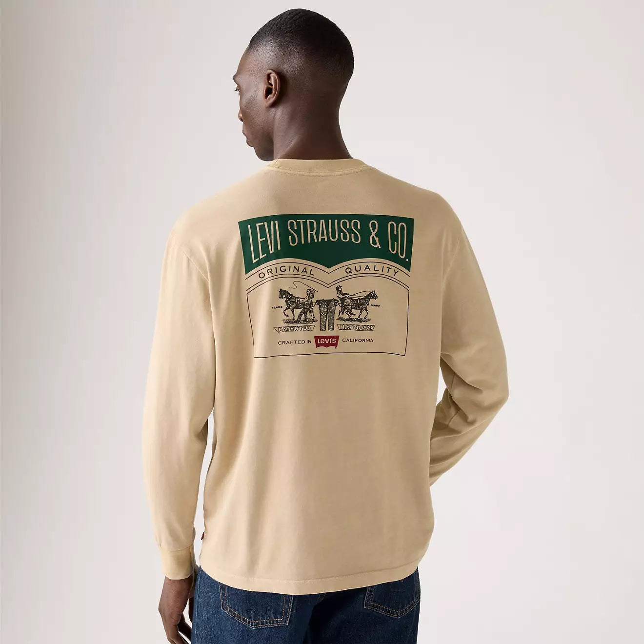 levi's® men's long-sleeve graphic authentic t-shirt A61450054XS- Archival 2Hp 2 White Pepper - Neutral – Levi's Hong Kong