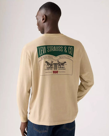 levi's® men's long-sleeve graphic authentic t-shirt A61450054XS- Archival 2Hp 2 White Pepper - Neutral  – Levi's Hong Kong