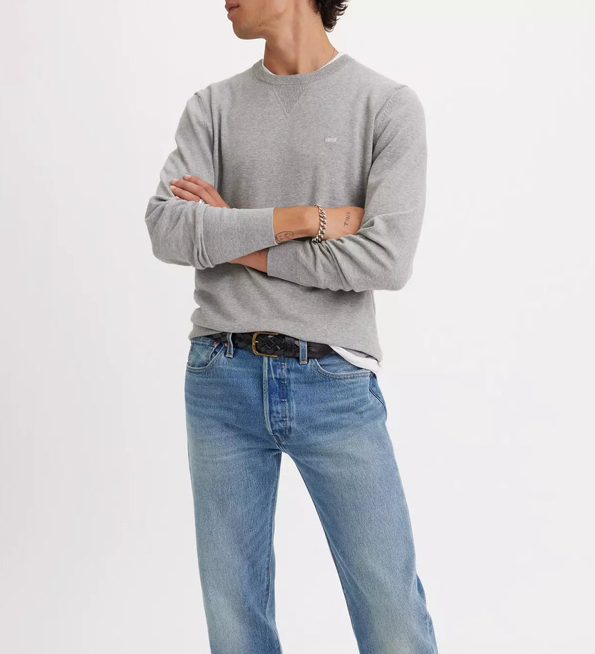 levi's® men's lightweight housemark sweater A72070000XS- Grey – Levi's Hong Kong