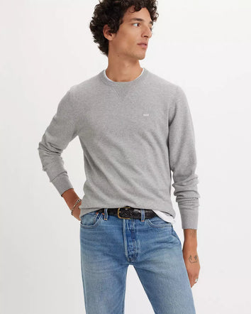 levi's® men's lightweight housemark sweater A72070000XS- Grey  – Levi's Hong Kong