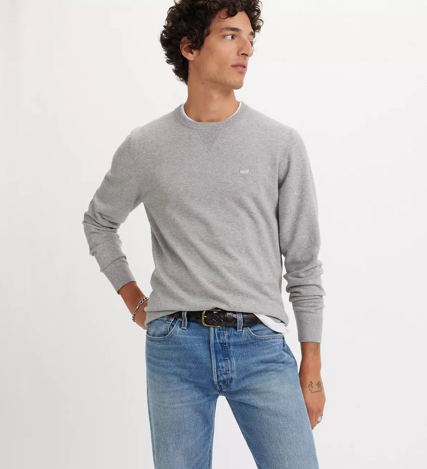 levi's® men's lightweight housemark sweater A72070000XS- Grey – Levi's Hong Kong