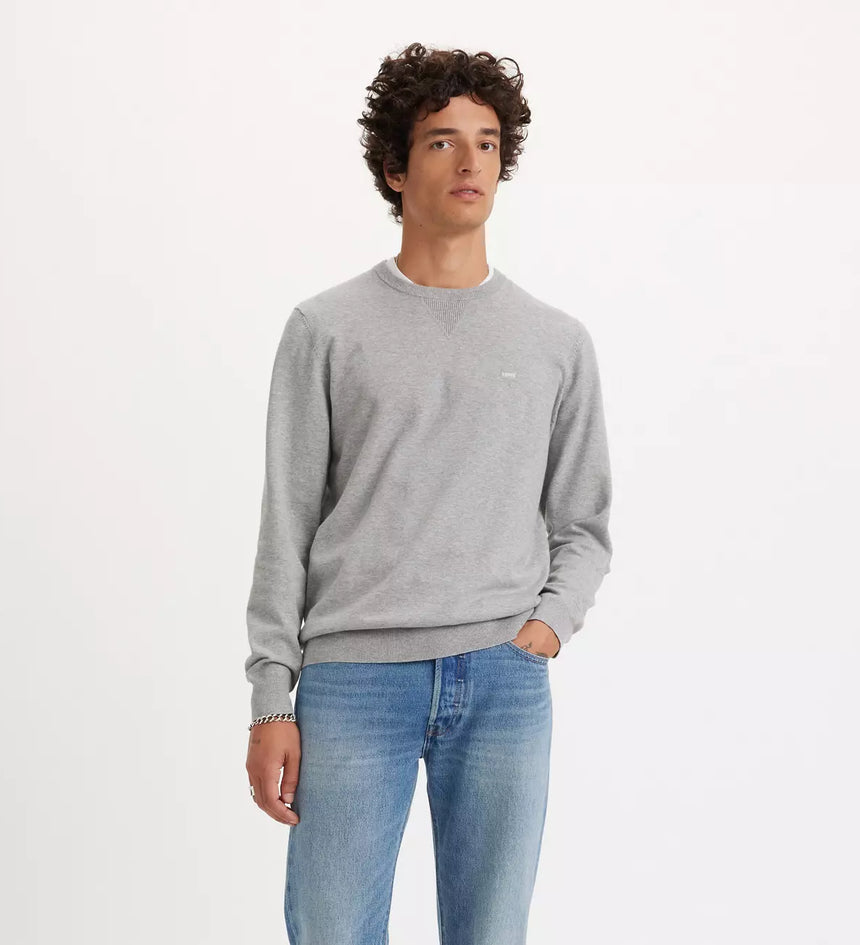 levi's® men's lightweight housemark sweater A72070000XS- Grey – Levi's Hong Kong