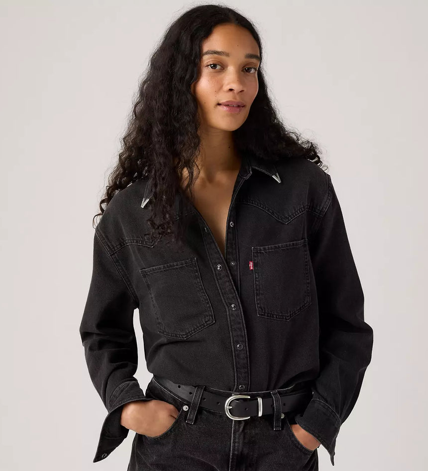 levi's® teodora 西部襯衫 | 女裝 - black | levi's hk A72440076XS- Black – Levi's 香港